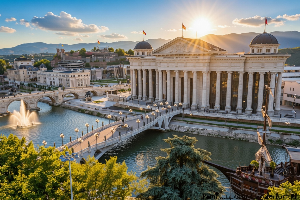 North Macedonia cityscape